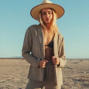 Brixton gingham blazer